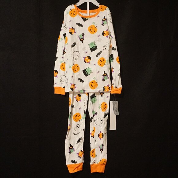Tommy Bahama 2 Piece Pajama Set White with Halloween Pattern Kids Size 3T - Picture 1 of 7